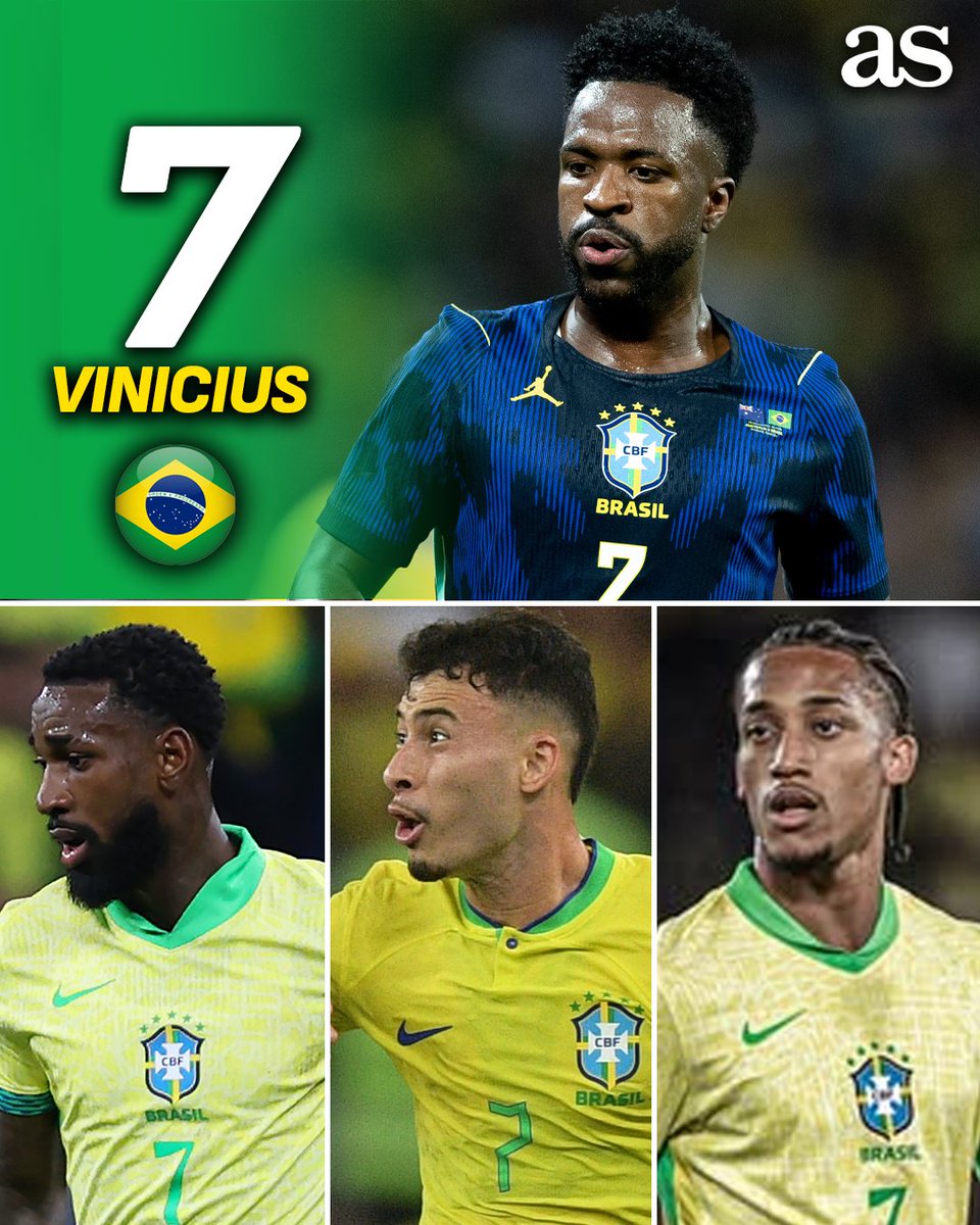diarioas's tweet photo. 👕 Estos han sido los últimos futbolistas en portar el dorsal '7' en varias de la mejores selecciones del Mundo https://t.co/qKWsiBjW0W