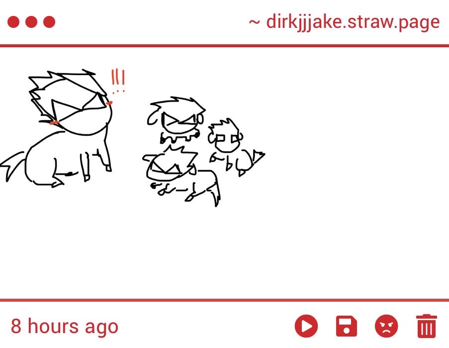dirkedjake's tweet photo. HE GAVE BIRTH!!!!! HE GAVE BIRTH. Critter dirkjake babies....awwww https://t.co/tAUnezTurb