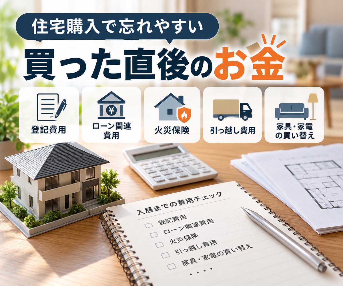 sumai_opinion's tweet photo. 住宅ローンは「月々いくら？」だけで決めない🏠

資金計画で私が大切だと思うのは、返済後にいくら残るか。

固定資産税、修繕費、車、教育費など、家を買った後も支出は続きます。

借りられる額より「暮らしを続けられる返済額」で考えることが大切です。

#住宅購入 #住宅ローン https://t.co/ENb3iOP3ts