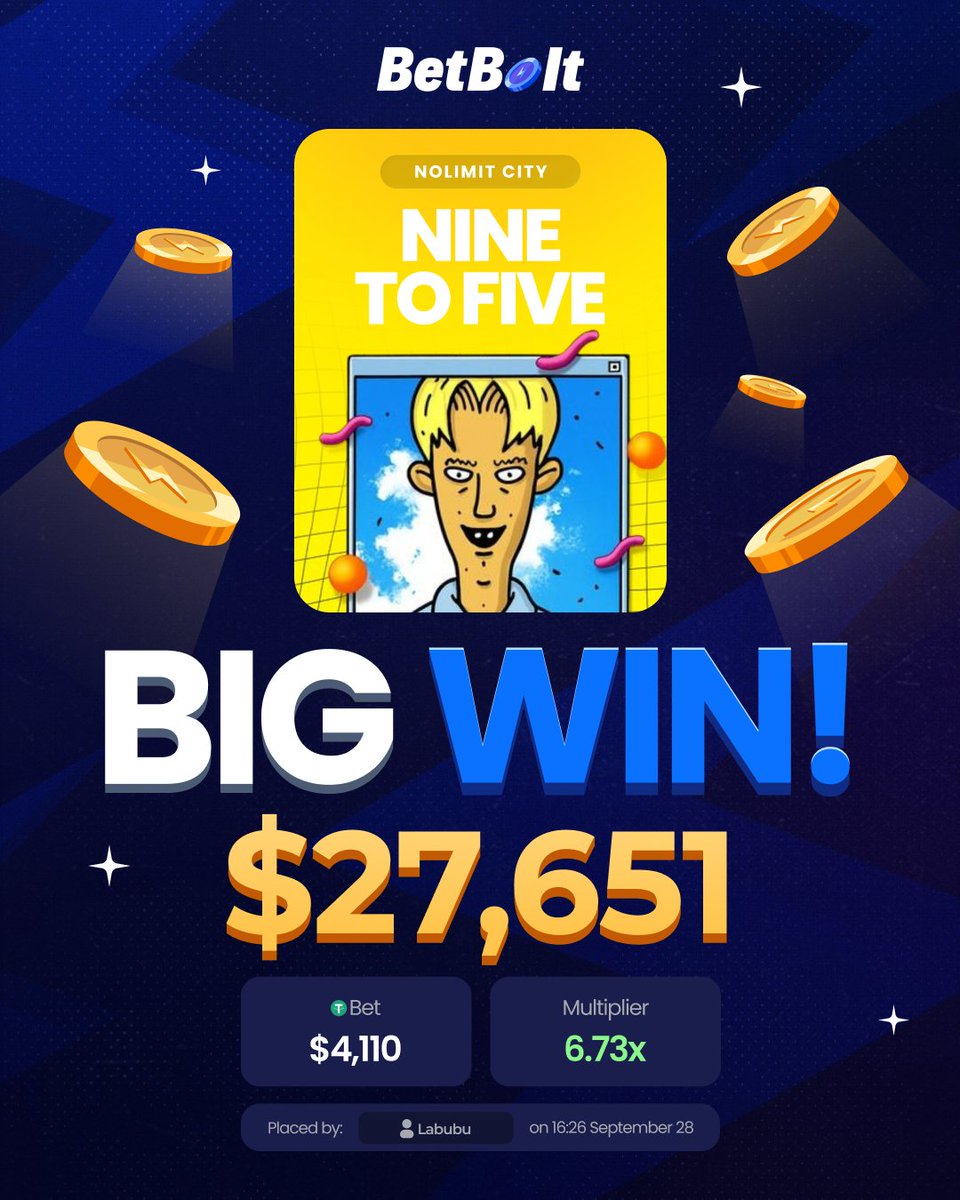 betbolt's tweet photo. A really nice win from an oddly familiar username 👀 https://t.co/QbAbDgnmRg