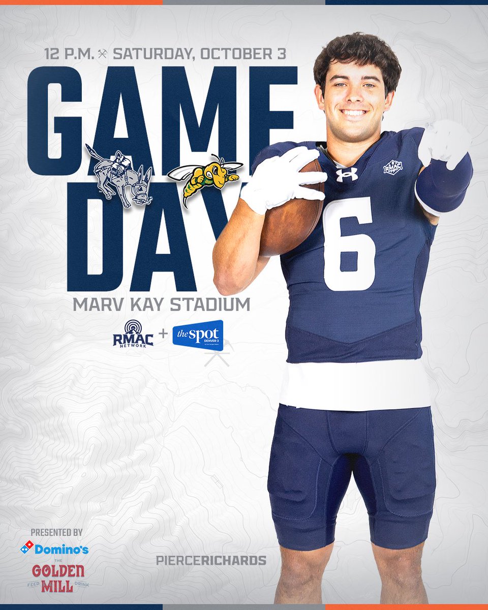 MinesFootball's tweet photo. 𝗚𝗔𝗠𝗘 𝗗𝗔𝗬

🆚 Black Hills State
📍 Marv Kay Stadium
🏠 Homecoming
🕑 12 p.m.
📺 The Spot Denver3
📺 ($) https://t.co/rrnR5t7cKd
📊 https://t.co/9k6Xw6taNu

#HelluvaEngineer⚒️ https://t.co/Frcc2YJd3a
