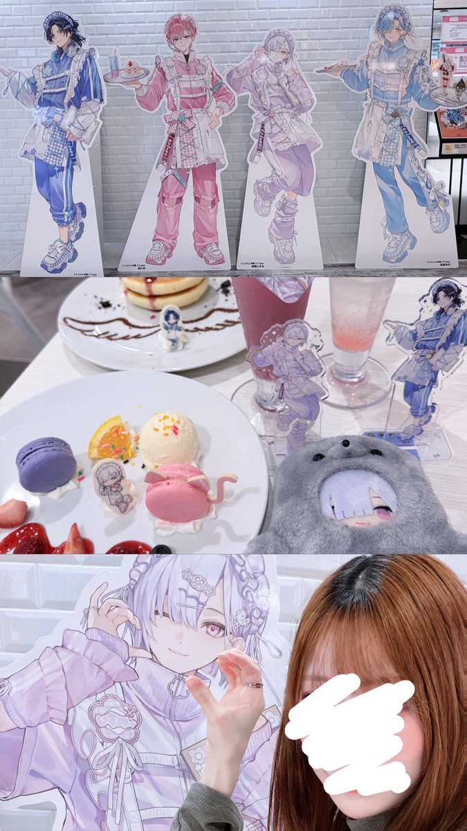 ny4muO's tweet photo. 初めてスイパラ行ってきた~！🏰🍰

コラボメニュー美味しすぎてたべすぎたT ˙̫ T♡

 #いすみいいこ https://t.co/UE2r9XJvxV
