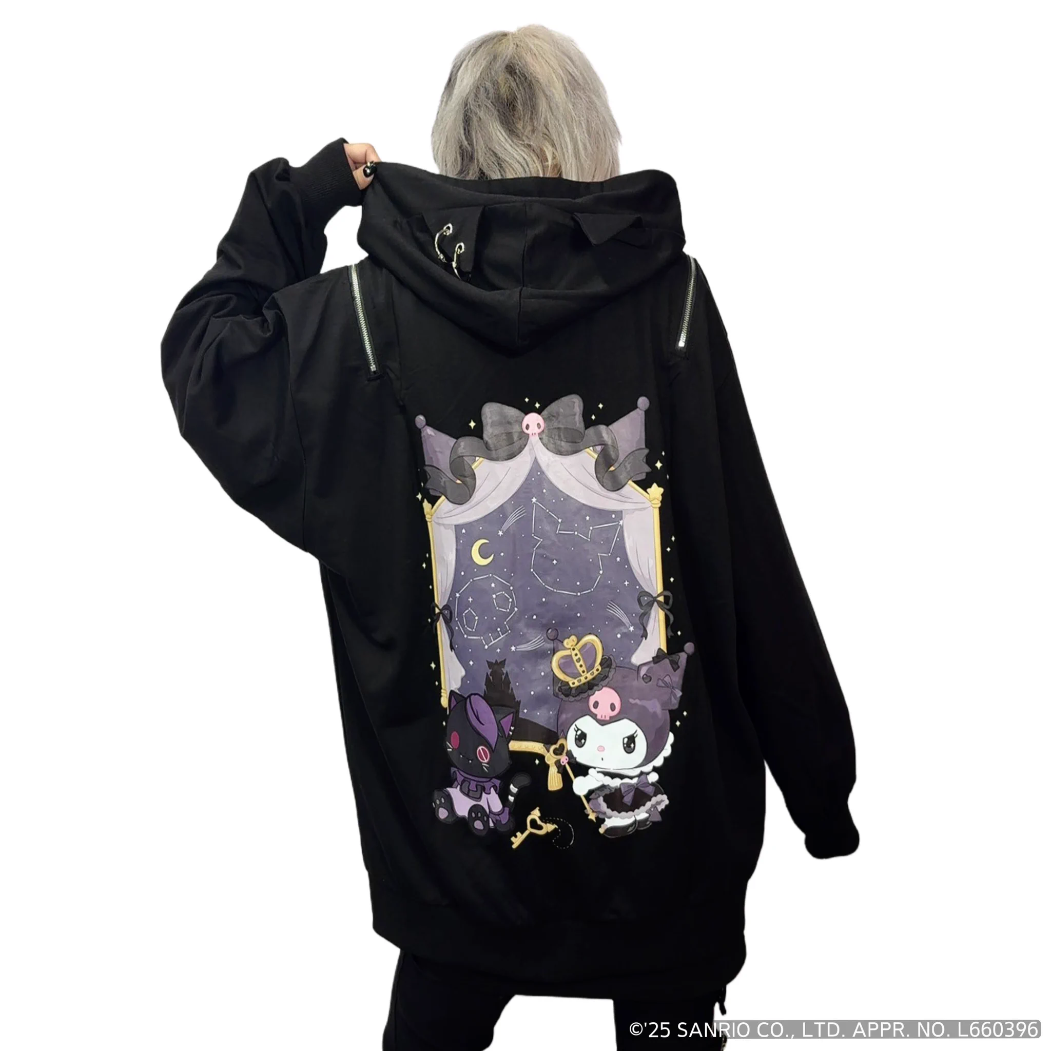 NIER CLOTHING в X: „猫耳付き2WAY OFF-SHOULDER ZIP PARKA【KUROMI 