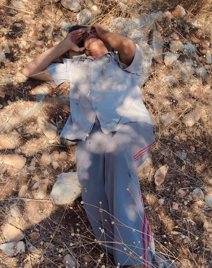 QudsNen's tweet photo. Israeli settlers assaulted a Palestinian while he was picking olives from his land in Rafat, west of Salfit, in the occupied West Bank. https://t.co/0ixTEbFWE0