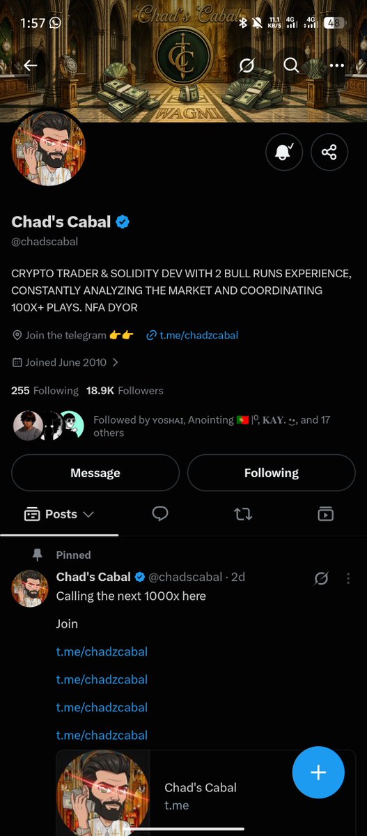 Defi0king's tweet photo. @cryptohako @chadscabal Thanks boss

6zvXHmm5K9NkgJpJXCgvmi5dNik4MdrRwz49M6f7E4X2 https://t.co/8CF10jmDtJ