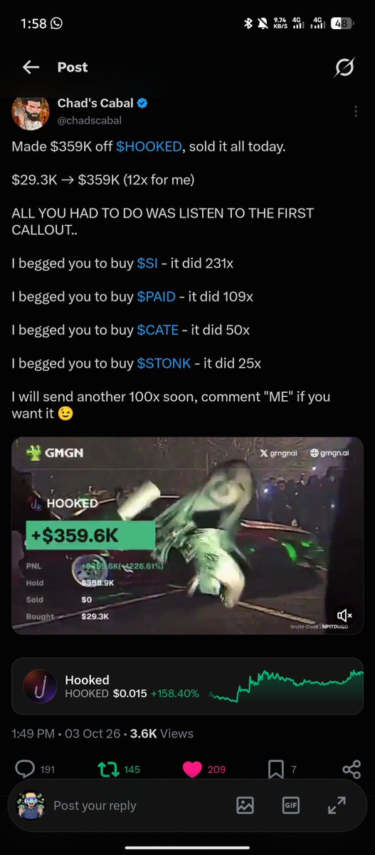 Defi0king's tweet photo. @cryptohako @chadscabal Thanks boss

6zvXHmm5K9NkgJpJXCgvmi5dNik4MdrRwz49M6f7E4X2 https://t.co/8CF10jmDtJ