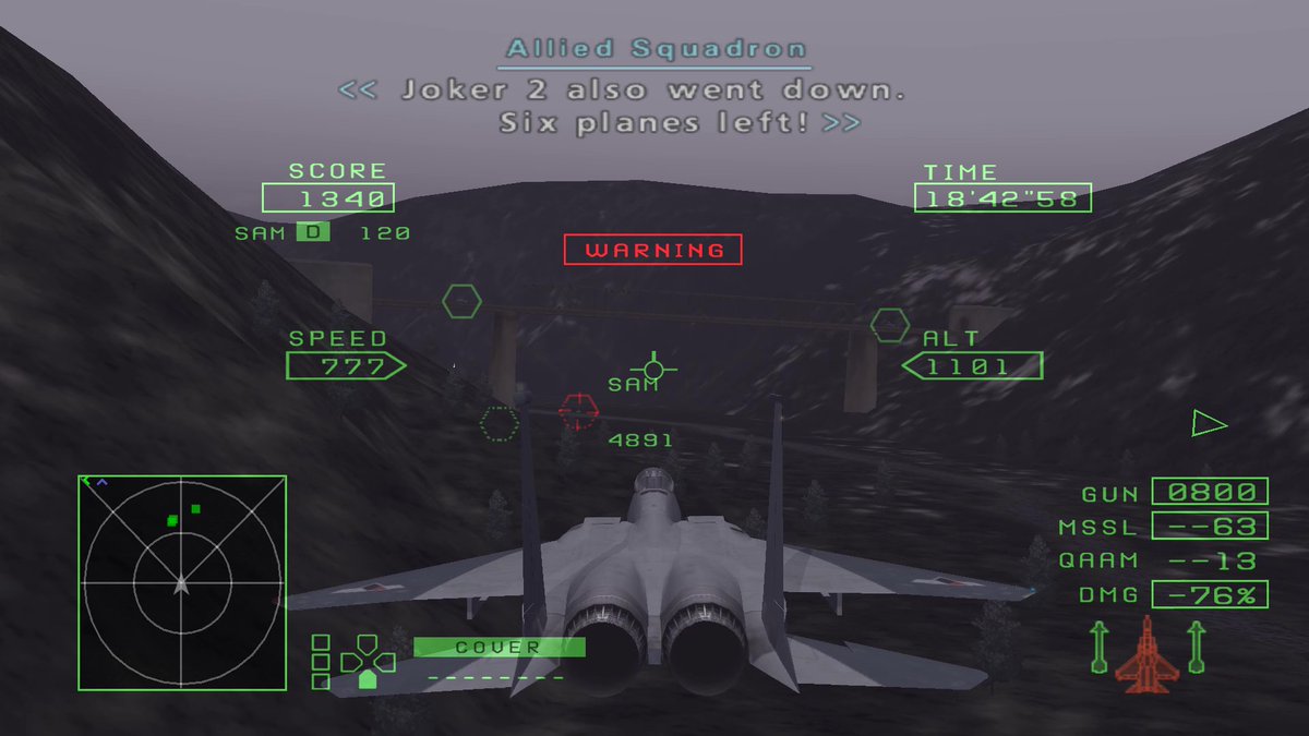 Scarecrow1625's tweet photo. "드디어 아발론 댐인가....긴장되는 걸..."
아래 대사 후
".....잠시만."
#ACECOMBAT0 #ACECOMBATZERO https://t.co/li6RxoHfna