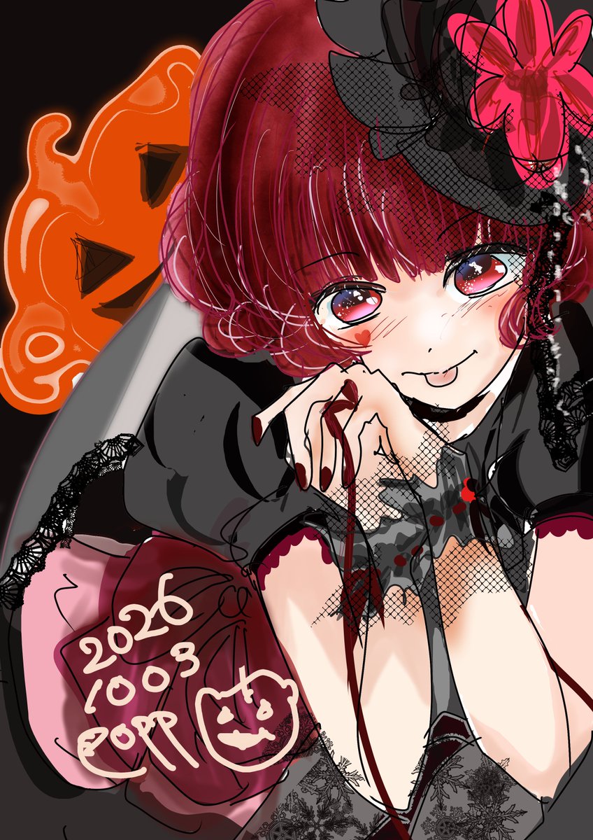 poppoHimeKana's tweet photo. I'd tried wrighted Heloween Kana😊

With  Love @akuarima https://t.co/1MFwF0SZZo