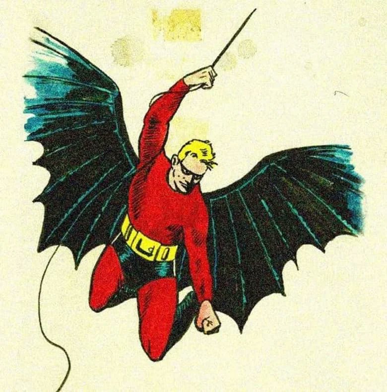 TheBatHome's tweet photo. Bob Kanes original sketch of Batman https://t.co/NWpR5QOfai