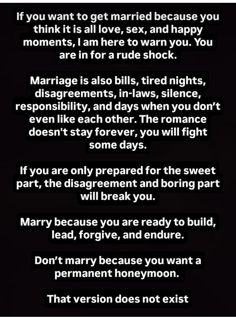 Teeteeyy's tweet photo. A good advice for marriage https://t.co/ZGQxQRULAc
