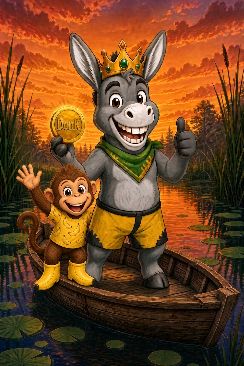 DonKeycryt's tweet photo. Meet DonK’s friends! 
MonK the Monkey
Boggy the Frog
Ollie the Owl
Ellie the Elephant
#digitalart #crypto #memecoin #swampverse https://t.co/k6vy8FU2i5