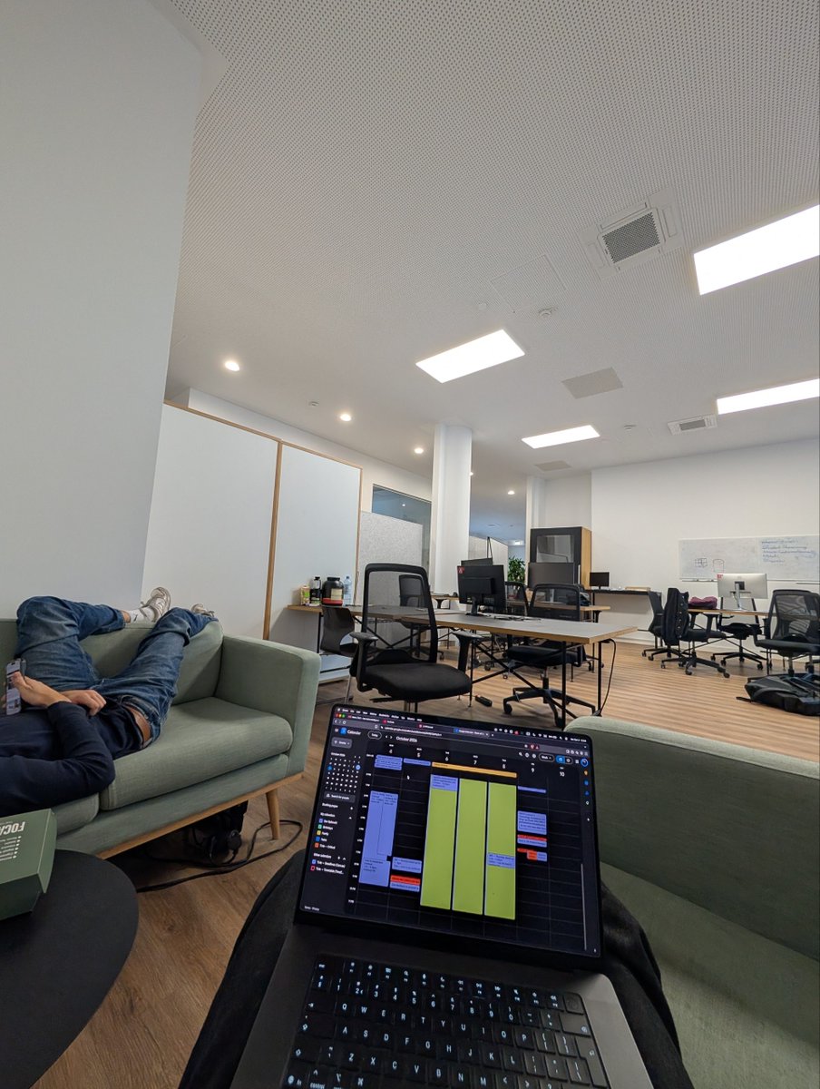 benbykovski's tweet photo. Working on a startup in Berlin is so peak https://t.co/PHo8sH1ikl