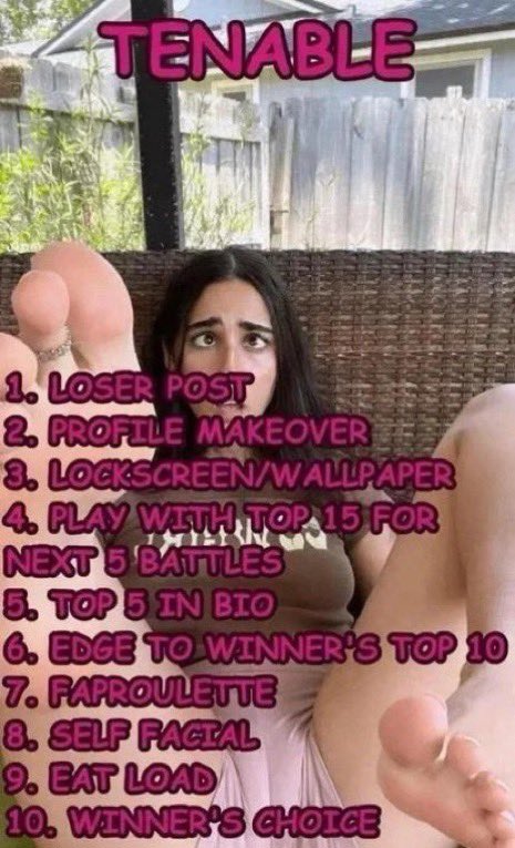 BallgagBoi's tweet photo. You silly gooners are soooo pathetic in tenables. I love humilating you and torturing you once I take all your girls, make you my perfect slave. DM to play a tenable with me, I’ll make you a LOOOOSER!

#tenable #wankbattle #goonchat #wankchat #gooner #battle #punishment #losers https://t.co/duBWZDyd5T