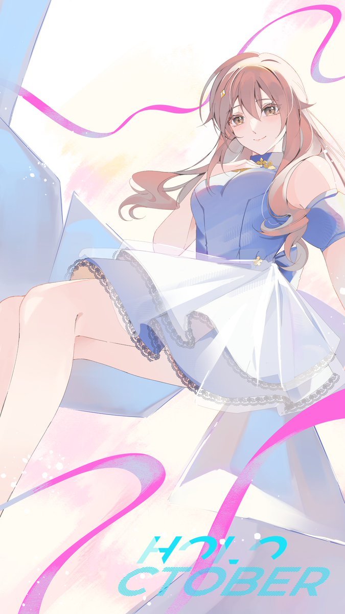 airaniiofifteen's tweet photo. #holoctober day 3 
Dress 

#そらArt https://t.co/mCX8N2RE4O