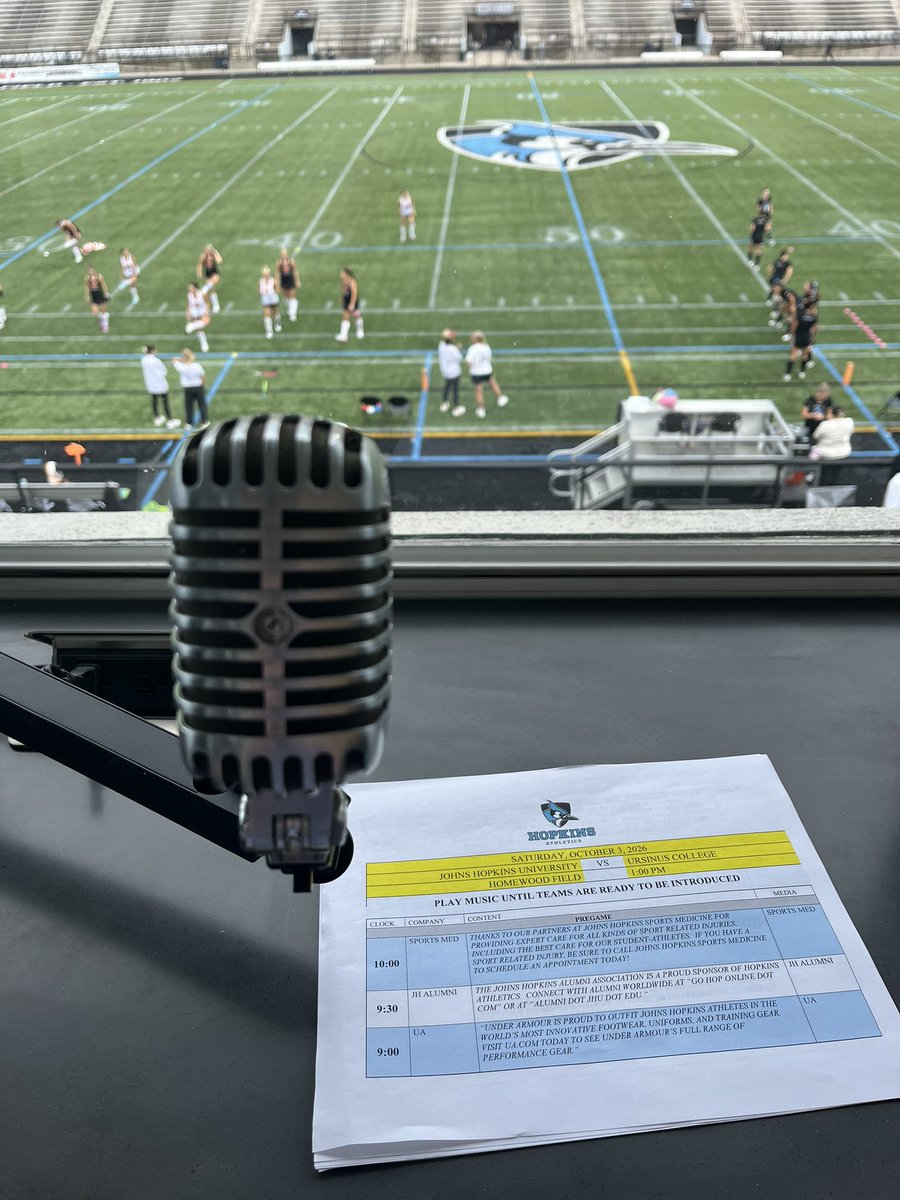 howdyfolks_pxp's tweet photo. Back on the PA ποΈ this afternoon as @JHUFieldHockey hosts Ursinus at 1:00.
#GoHop https://t.co/NM0DiwuZXq