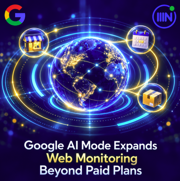achille610's tweet photo. Google AI Mode is expanding information monitoring beyond paid plans. Discovery can now recur around an ongoing need—making accurate event dates, availability and real updates useful over time. Citation and referral effects remain unproven. #Google #AIMode #AISearch #SEO #LocalSEO https://t.co/xZyTLcRcec