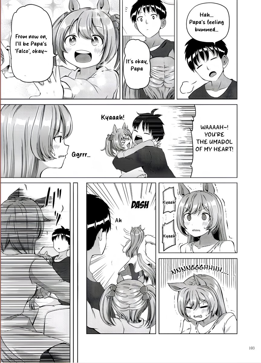 AkashiYoshiyama's tweet photo. #AkashiTL
Art by @/ponjiyuusu

"UmaYome/Married Life with Smart Falcon"
(1/2)

From UmaYome Volume 4

#ウマ娘 #Umamusume 
#ウマ娘英訳 #UmaTranslations
#スマートファルコン #SmartFalcon https://t.co/2Kfd3ODJYw