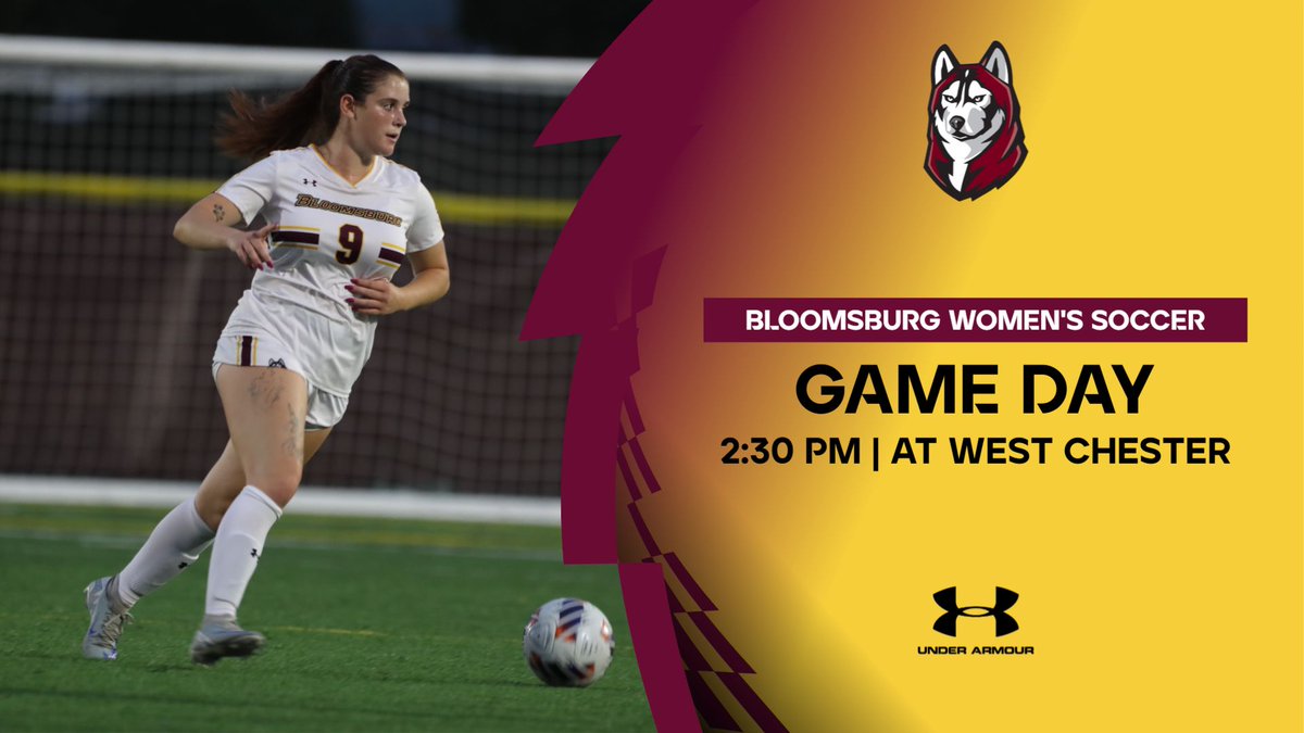 GoBUHuskies's tweet photo. ⚽️: Bloomsburg women's soccer returns to the field for a road matchup against West Chester!
📺: https://t.co/RtfnhDQNxa
📊: https://t.co/aBWadWNy5y
#Unleashed https://t.co/yy9quDkk2s