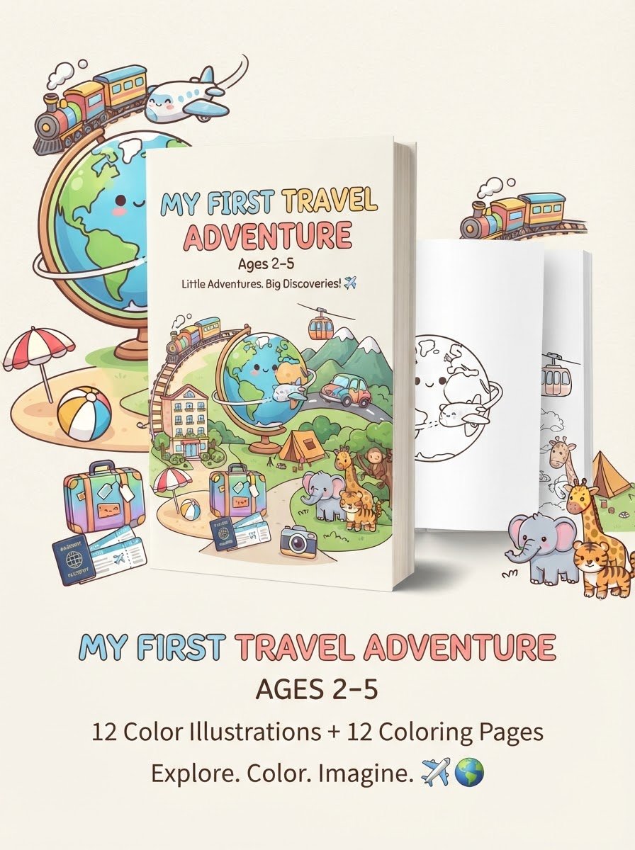 magdoline30's tweet photo. 🎨My First Travel Adventure | Travel Coloring Book for Kids Ages 2–5 

🔗 Link in Bio 🛍️ 

#kidscoloringbooks #travelcoloringbook #preschoolactivities #kidsactivities #digitalproducts https://t.co/HgwJJ2F8tn