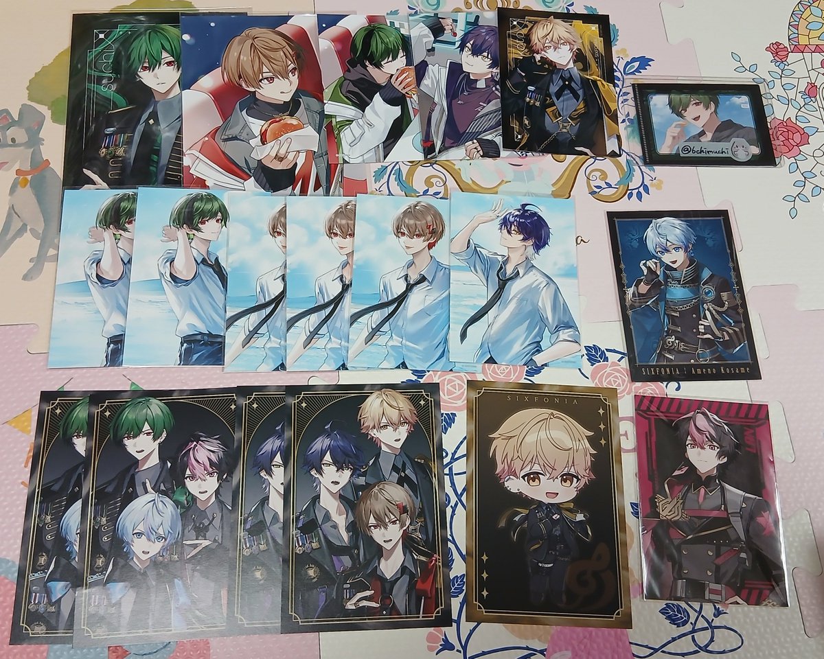 6chimuchi's tweet photo. 【交換】シクフォニ 缶バ 🎼 ブロマイド チプカ トレカ ポスカ

#シクフォニグッズ交換

譲▶︎画像1-3

求▶︎
LP🌸🍵
SD🌸

缶バ⇔紙=1:2~3
(当方)缶バ等身⇔SD🌸❌
SD🌸単体の場合は紙との交換のみ️ https://t.co/00FviyWnng