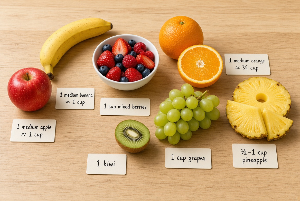 GeekidGo's tweet photo. Recommended amount of fruit to eat

Eating is the medicine! https://t.co/CYQumoSJ0Z