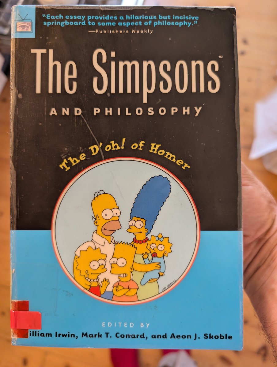 theblastedheath's tweet photo. The 9yo borrowed a Simpsons book from the library and was sorely disappointed https://t.co/auVwgqgq5e