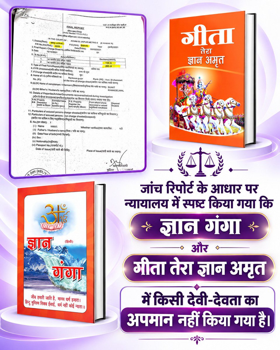 Trivediche1976's tweet photo. #पत्रकारिता_या_कलंक
किसी धार्मिक पुस्तक पर टिप्पणी करना गंभीर विषय है। Pradesh 24 Gujarati को संत रामपाल जी महाराज की ज्ञानगंगा पुस्तक के बारे में रिपोर्टिंग करते समय प्रमाणित तथ्यों, पुस्तक के वास्तविक पाठ और संबंधित कानूनी आदेशों को भी शामिल करना चाहिए

नकली पत्रकारों का बहिष्क https://t.co/KCVBFlyk18