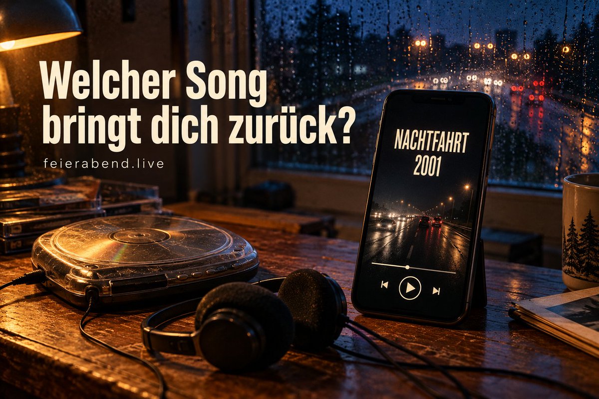 feierabendlive's tweet photo. 2001. Auf der Rückbank. Draußen ziehen die Lichter vorbei, im Radio läuft Trance. Du hoffst, dass die Fahrt noch nicht zu Ende ist. 🌙

Dafür gibt’s bei uns „Nachtfahrt 2001“.
https://t.co/KdKVWDPAKe https://t.co/DJyzvLTufH