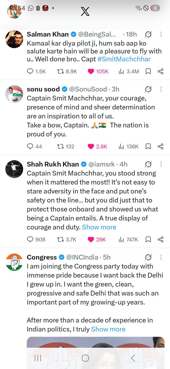 PSANTOSHV's tweet photo. @BeingSalmanKhan Lucky to see threads of all Great pillars...but little disappointed that after 3 days...also easy to say many opposition leaders also Wishing from today & coincidence of #Salman #Shahrukh #Sood..huh https://t.co/YGI56Eo6Dz