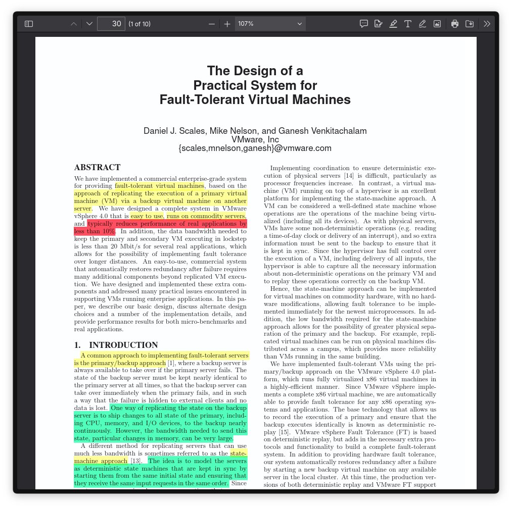 talimbuilds's tweet photo. locking in to read this paper for the next lecture of MIT distributed systems course. https://t.co/1ZnmDcNZrY