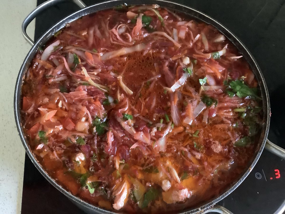 Companera_59's tweet photo. Сварила кастрюлю настоящего русского борща👍😋 https://t.co/c20svedRpR