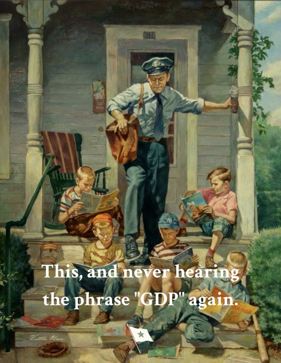 AccentsSouthern's tweet photo. This, and never hearing the phrase “GDP” again. https://t.co/by2PTOWsGy
