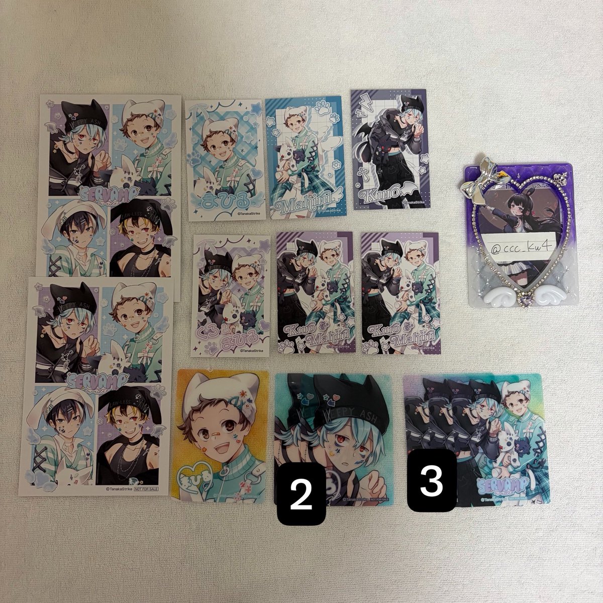 ccc_kw4's tweet photo. SERVAMP サーヴァンプ メディコス ミニフォトカードコレクション 特典クリアカード ポストカード 交換 讓渡

求:同種リヒト>ロウレス各1、強欲 
讓:真昼、クロ、怠惰組

💜最優先に求めてます。4日14~15時頃現地付近手渡しまたは池袋での手渡し>後日郵送

特典のポストカードは要相談 https://t.co/mD2HxEkeVn