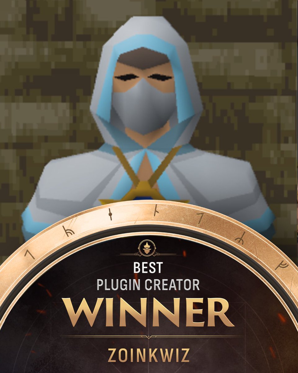 RuneFest's tweet photo. Up next we have a whole host of hotly contested categories! The winners are... 🥁

@ZoinkwizRS for Best Plugin Creator
@TheRSguyy for Best Streamed RuneScape Moment
@WILLIESUEDE for Best Dragonwilds Livestream https://t.co/iCpBEo7iBq
