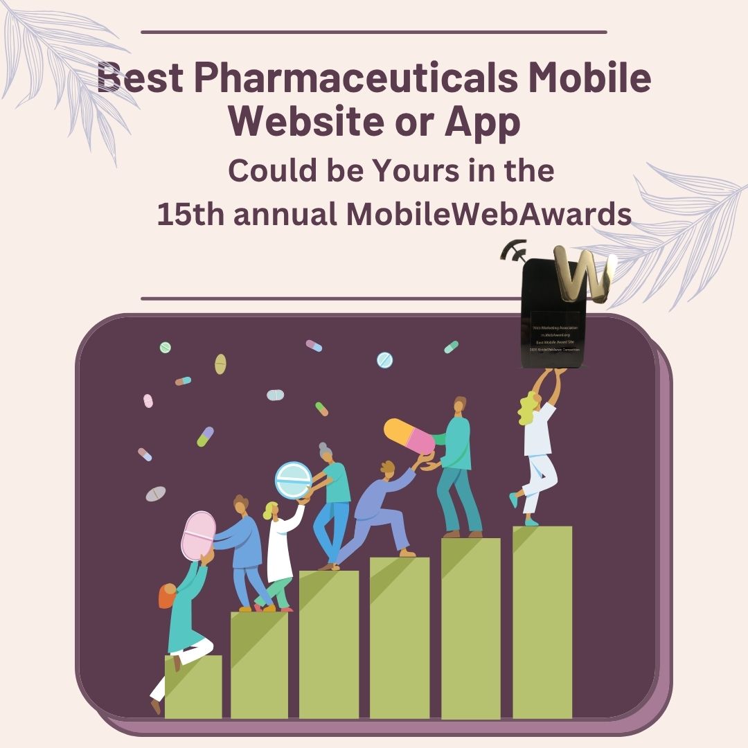 WebMarketAssoc's tweet photo. 🏆 Will your organization be recognized as this year's Best Pharmaceuticals Mobile Website or App?
👉 Enter the 15th MobileWebAwards today: https://t.co/MMfV6yNc73
#Pharmaceuticals #Pharma #HealthTech #DigitalHealth #MedicalCommunications #PharmaMarketing #MedicalTechnology https://t.co/1KlUXznDyZ