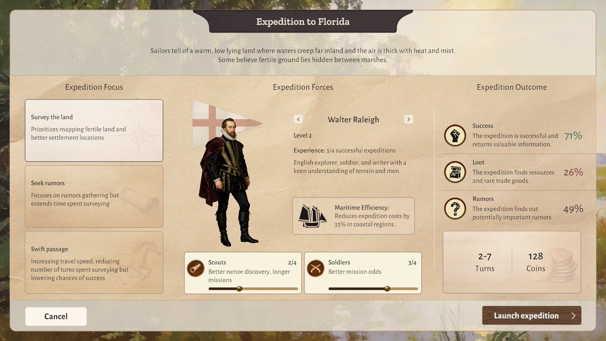 thegametzar's tweet photo. @e2aplay Here is a new (still work-in-progress :)) expedition screen for Colonerra Age of Exploration; check it out on Steam https://t.co/pDFDwhhEqC https://t.co/X9wZYakiVy