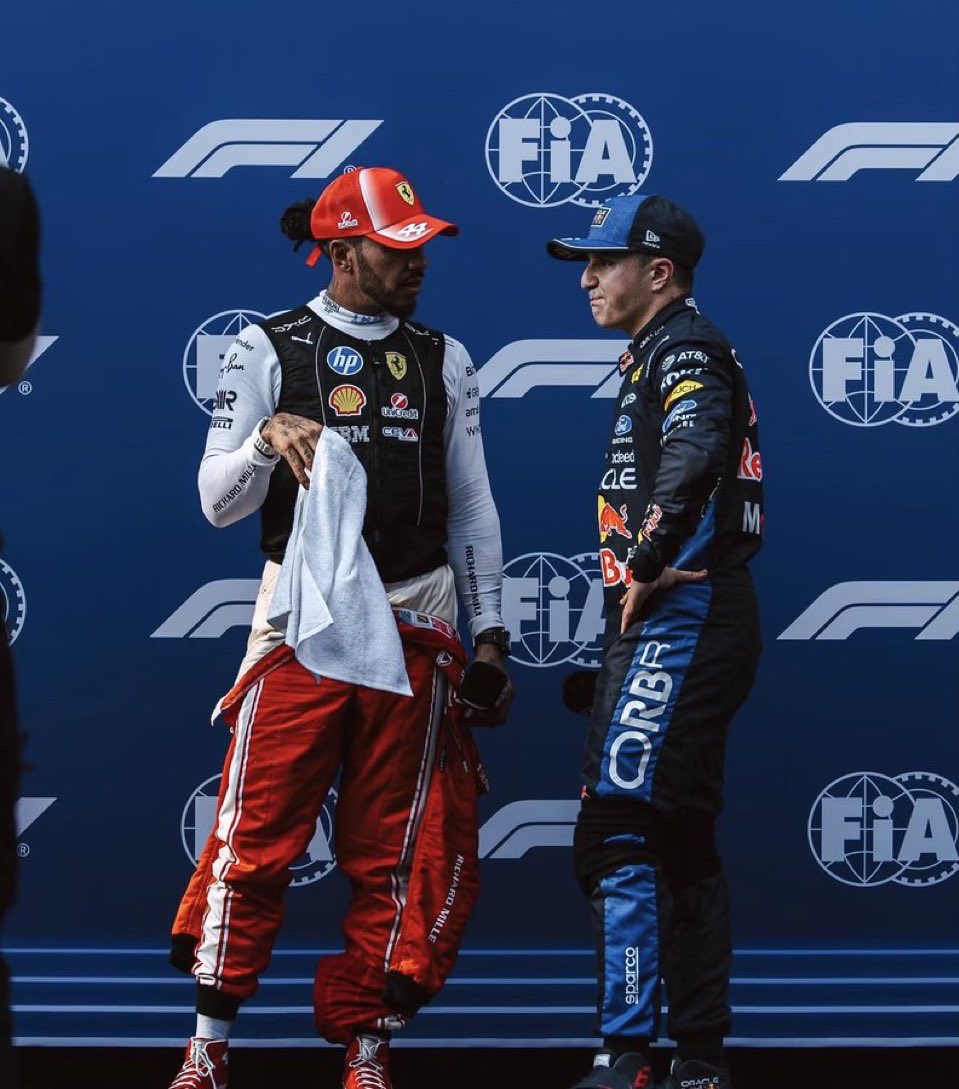 lsackHadjar's tweet photo. Well done to the team on the performance!! Going back down the grid a bit with the penalty, let’s see what we can do from 8th🥷🏼😈 https://t.co/mkyq47aHzo