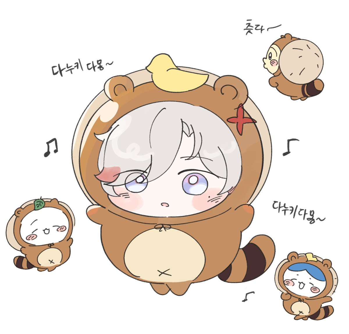 Small_small_45's tweet photo. 루가 너구리 
적폐 죄송합니다…근데 다누키다몽 노래가 머릿속에서 안 떠나는걸요😂😂 다누키다몽~ https://t.co/rN98hUCoca