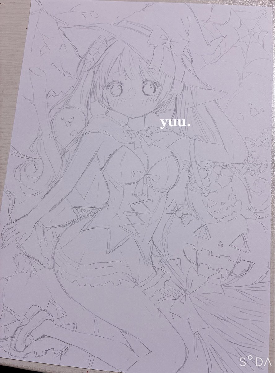 tan4tan44's tweet photo. A4サイズです🎃🦇🕸

 #イラスト  #illustrations https://t.co/FP4YjL5bJF