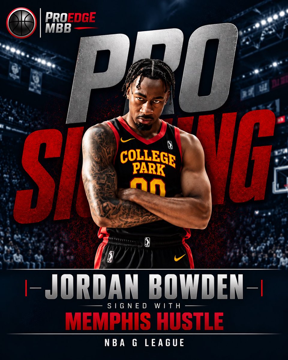 ProEdgeMBB's tweet photo. Congrats to @_TheRealJBow on signing with the @MemphisHustle of the @NBAGLeague.

The former @Vol_Hoops standout adds another chapter to his professional career as he joins the Memphis Hustle and continues competing at the G League level. https://t.co/Y20Cdaq1Sy