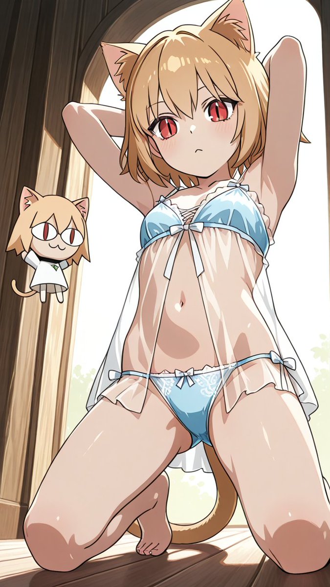 AlirioJoseodxi's tweet photo. Neko arc despertando para modelar su lencería #AIart️️️️️️️️️️️️️️️️️️️️️️️️️️️️️️️️️️️️️️️️️️️️️️️️️️️ #Nsfw https://t.co/waKQLtNMJL