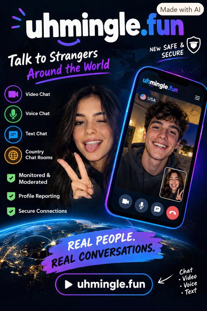 LiveGlobalChat's tweet photo. One click. One stranger. One unexpected conversation. 🌍💬
Try Uhmingle and see who you meet.
👉 👇 https://t.co/e3ORWRVyAE
New Omegle Alternative 🏃
#Uhmingle #RandomChat #TalkToStrangers #ometv #monkeyapp𝗠𝗘𝗦𝗦𝗔𝗚𝗘
#monkeyapp #minichat https://t.co/JufknqVbfh