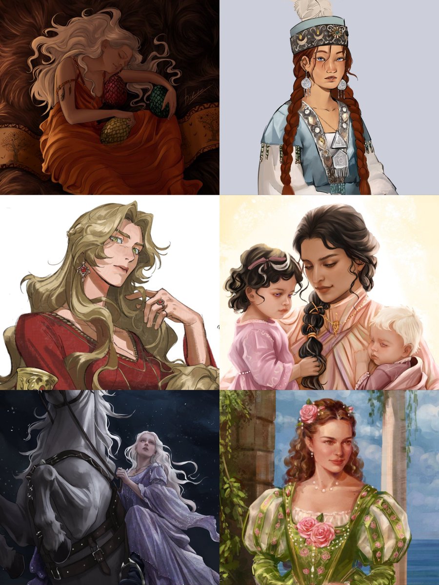 ArynYelena43235's tweet photo. In my opinion, the Aphrodites of ASOIAF

#sansaweek2026 #EliaMartell #daenerystargaryen #cerseilannister #viserratargaryen #margaerytyrell https://t.co/A2LvS4l1SV