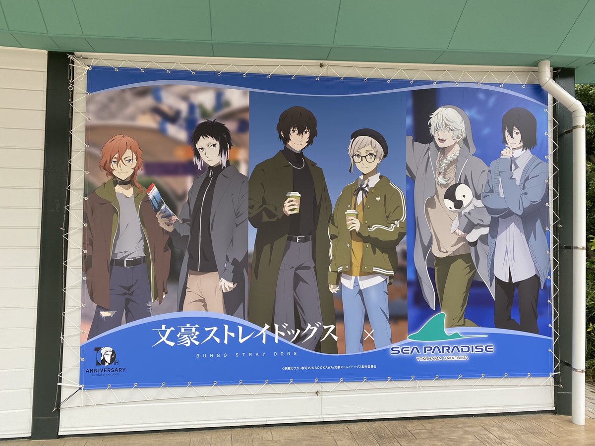 oharu_bear's tweet photo. 今日ホッキョクグマ見たくてシーパラ行く気満々で朝ホームページ見たらユキ丸くんが死んじゃったのを知って、でもそれを理由に行かないのもなんか違うなという気がしてしまって結局行ったんだけど、なんだかんだコラボ中の文ストスタンプラリーやったり全力で楽しみました😌 https://t.co/1y3dd38cDo