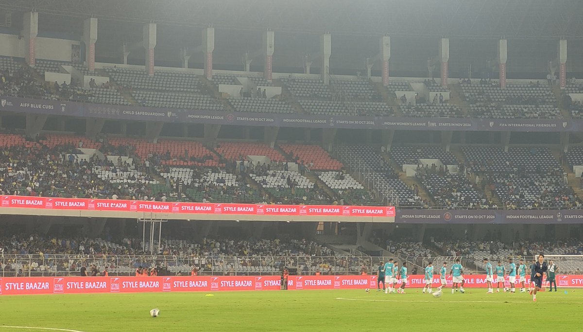 debasissen's tweet photo. Lot of empty seats at the Salt Lake stadium for the much anticipated Brazil game against India. Don't see it a full house. That will be the biggest disappointment https://t.co/FAY9u9fJ0c