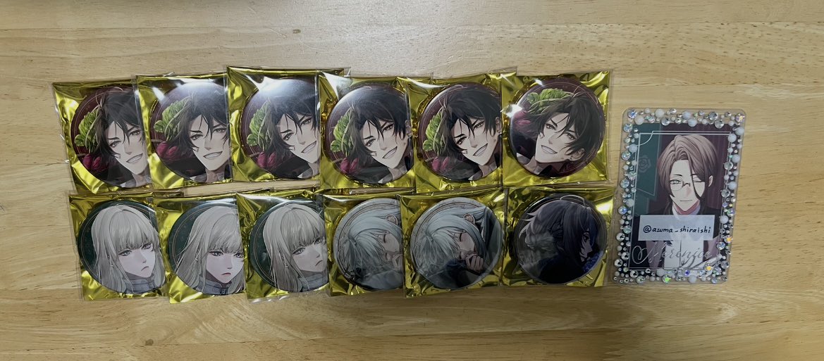 azuma_shiraishi's tweet photo. 【交換/譲渡/買取】
オトメイト 終ヴィル 缶バッジ

譲）下記写真 or〜定価＋送料

求）同種イヴ

FF様含め固定ポストの確認お願いします。
郵送のみ。
交換時はアドルフ含むお取引優先。 https://t.co/BeIbS0CIJm