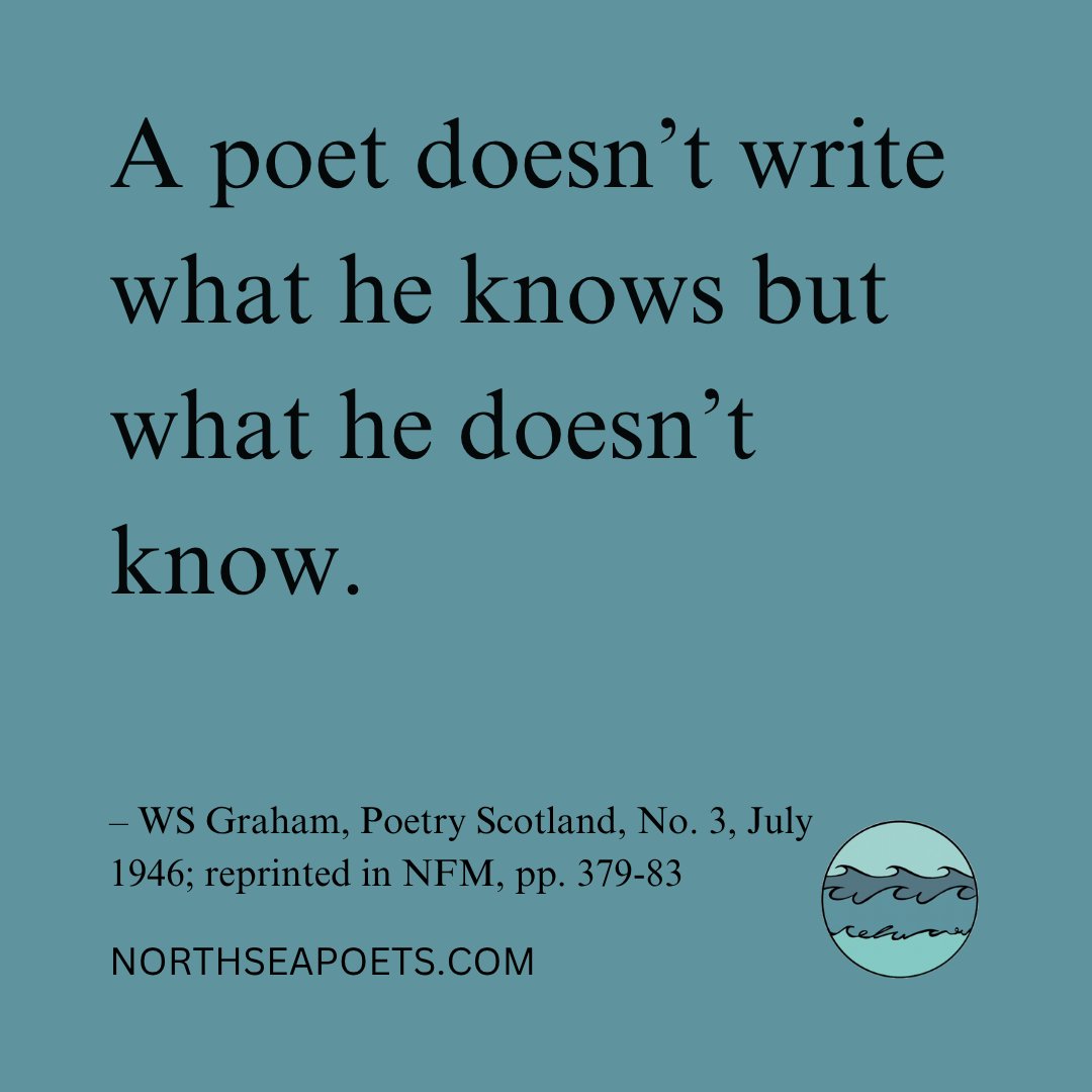 NorthSeaPoets's tweet photo. – WS Graham, Poetry Scotland, No. 3, July 1946; reprinted in NFM, pp. 379-83
#NorthSeaPoets #CommonplaceBook #PoetryCommunity https://t.co/HgBXc4VWX9