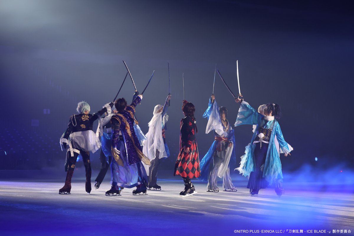 iceblade_touken's tweet photo. 『#刀剣乱舞 - 𝐈𝐂𝐄 𝐁𝐋𝐀𝐃𝐄 -』
10/３(土) 19:00公演
ご来場ありがとうございました❄️

🎫各公演の開演時間まで
ローソンチケットにて購入可能です！
https://t.co/HgfgMzVyB1

▼見逃し配信（DMM・Hulu）
10/3(土)公演：10/11(日)23:59まで
10/4(日)公演：10/12(月・祝)23:59まで
※配信チケットの発売は各日20:59まで
DMM：https://t.co/BwYv0ym9zm
Hulu：https://t.co/a7Ton0HEN7

▼Blu-ray＆DVD
2027年2月24日(水)発売・予約受付中

詳細は公式HPまで
https://t.co/VsaA5Lcm0V

#刀ブレ