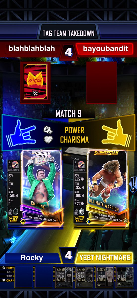 faceth3facts's tweet photo. @WWESuperCard Hey does anyone else know of Tag team Takedown glitches? It picked randomly even though i chose a different card. Its happened 4 times already &amp; you can see 2 cards missing from the deck. I would never choose a card with 0 as the stats 🤦🏼‍♂️🤦🏼‍♂️🤦🏼‍♂️ https://t.co/YTZVVh7wdt