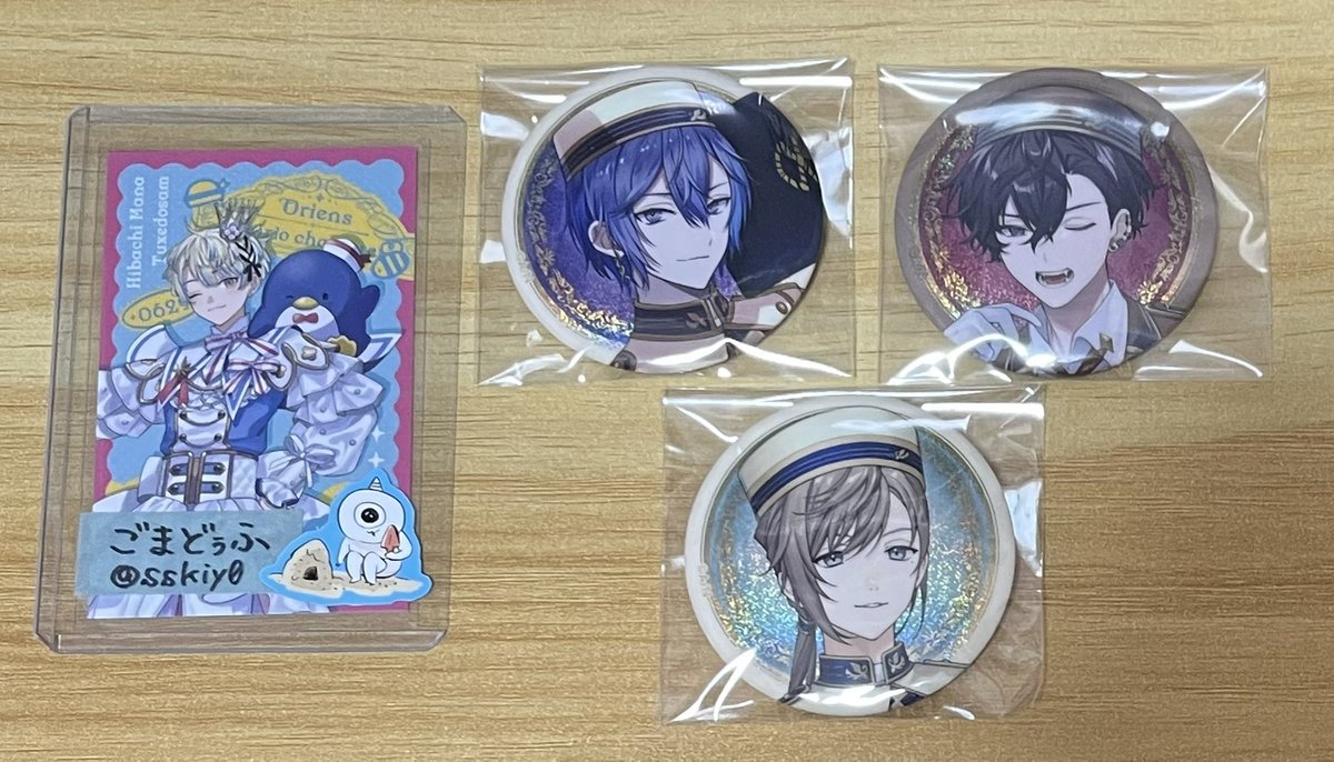 hht0s0's tweet photo. にじさんじ 缶バッジビスケット ビスケット缶バッジ 交換

譲
画像1〜3枚目

求
画像4枚目の数字分
(数字なしは個数上限なし)

※画像1枚目は決まるまで画像4枚目の左の方との交換のみ
※画像2〜3枚目は当方から複数提供の比率違い可

郵送交換
初回リトリン必読 https://t.co/KLmOgzSTO2